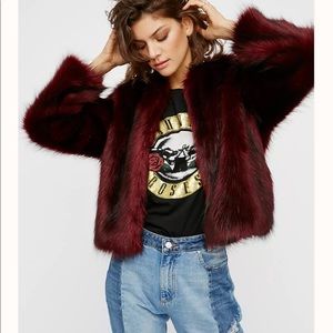 Free People Faux Fur (Blue/green)